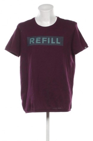 Męski T-shirt Refill, Rozmiar XXL, Kolor Fioletowy, Cena 57,99 zł