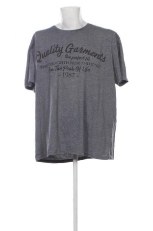 Ανδρικό t-shirt Riverso, Μέγεθος 4XL, Χρώμα Γκρί, Τιμή 14,99 €