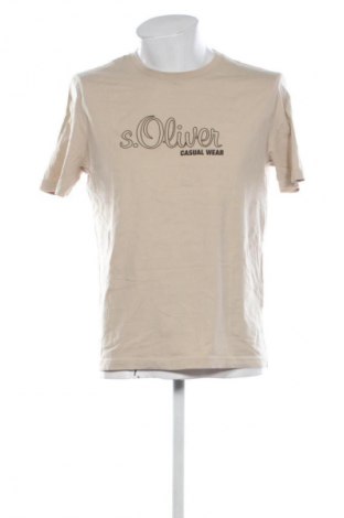 Herren T-Shirt S.Oliver, Größe L, Farbe Beige, Preis € 9,99