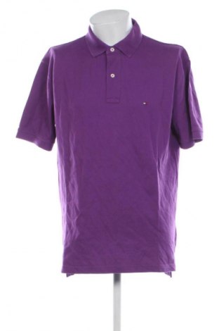 Męski T-shirt Tommy Hilfiger, Rozmiar XXL, Kolor Fioletowy, Cena 99,99 zł