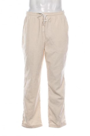 Ανδρικό κοτλέ παντελόνι SHEIN, Μέγεθος L, Χρώμα Εκρού, Τιμή 20,00 €