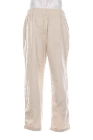 Ανδρικό κοτλέ παντελόνι SHEIN, Μέγεθος L, Χρώμα Εκρού, Τιμή 20,00 €