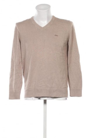 Мъжки пуловер S.Oliver, Размер L, Цвят Бежов, Цена 11,24 €