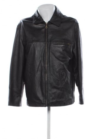 Ανδρικό δερμάτινο μπουφάν Jcc, Μέγεθος L, Χρώμα Μαύρο, Τιμή 41,99 €