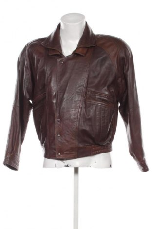 Мъжко кожено яке Unbranded, Размер M, Цвят Кафяв, Цена 55,00 €