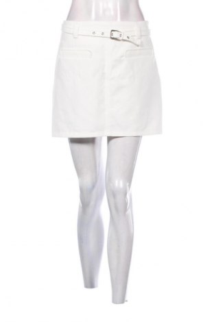 Fustă Bershka, Mărime L, Culoare Alb, Preț 51,00 Lei