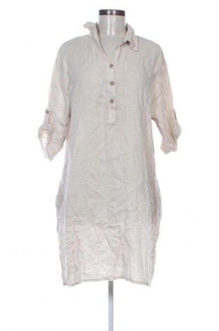 Sukienka Puro Lino, Rozmiar L, Kolor Beżowy, Cena 137,99 zł