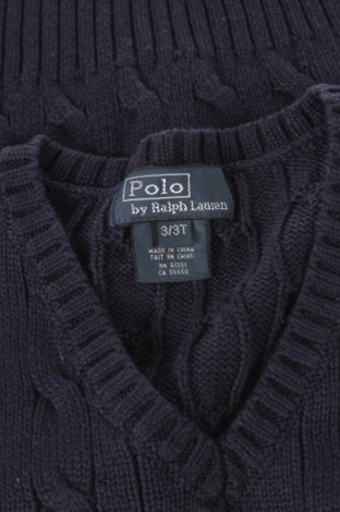 Dziecięcy sweter Polo By Ralph Lauren, Rozmiar 2-3m/ 56-62 cm, Kolor Niebieski, Cena 20,00 zł