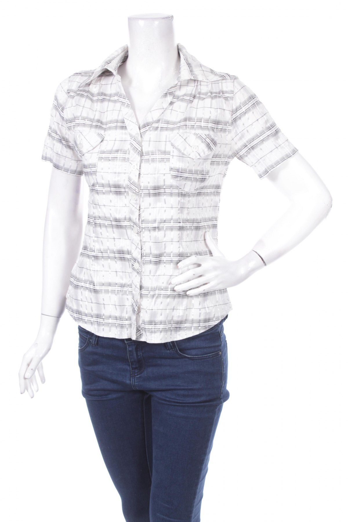 Γυναικείο πουκάμισο, Μέγεθος L, Χρώμα Γκρί, Τιμή 11,34 €