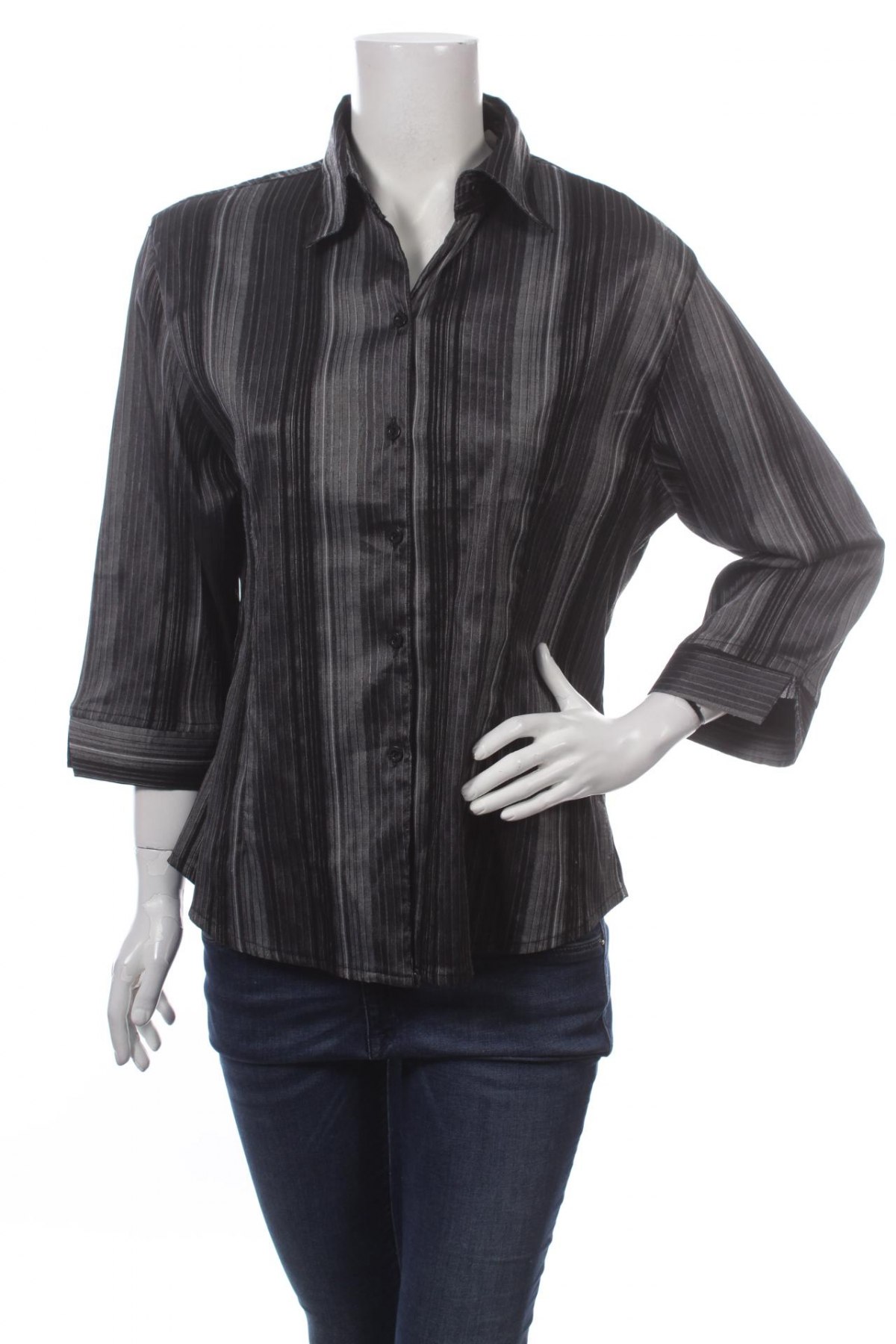 Γυναικείο πουκάμισο, Μέγεθος L, Χρώμα Γκρί, Τιμή 14,23 €