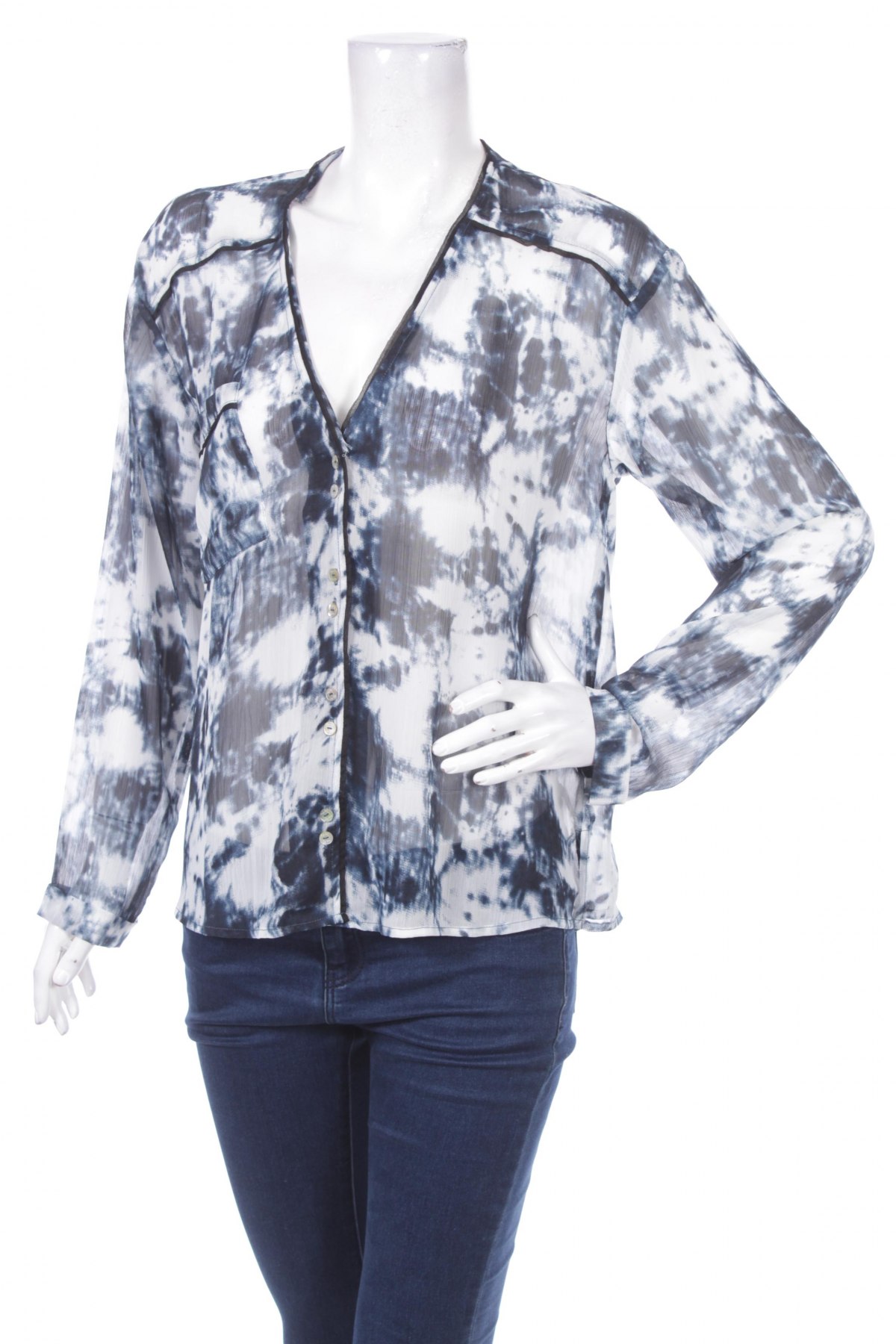 Γυναικείο πουκάμισο Mo, Μέγεθος M, Χρώμα Πολύχρωμο, Τιμή 15,98 €