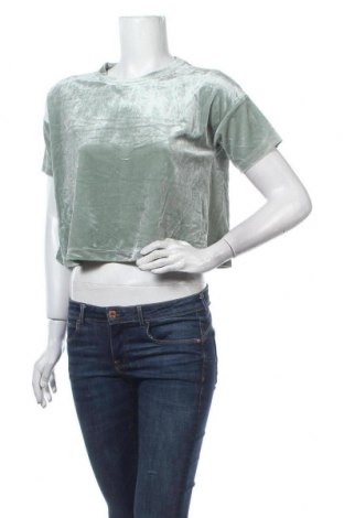 Дамска блуза Mtwtfss Weekday, Размер XS, Цвят Зелен, 92% полиестер, 8% еластан, Цена 6,82 лв.