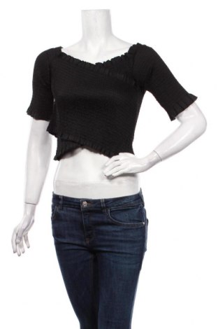 Γυναικεία μπλούζα Na-Kd, Μέγεθος L, Χρώμα Μαύρο, 65% βαμβάκι, 32% πολυαμίδη, 3% ελαστάνη, Τιμή 13,92 €
