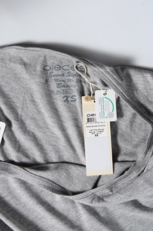Γυναικεία μπλούζα Pieces, Μέγεθος XS, Χρώμα Γκρί, 50% βαμβάκι, 50% μοντάλ, Τιμή 10,82 €