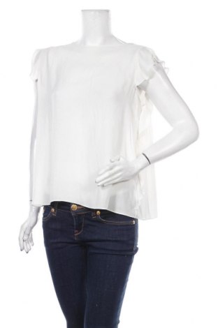 Дамска блуза Zara, Размер XL, Цвят Бял, Полиестер, Цена 33,00 лв.