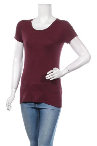 Tricou de femei H&M Divided, Mărime S, Culoare Roșu, 63% poliester, 32% bumbac, 5% elastan, Preț 36,48 Lei