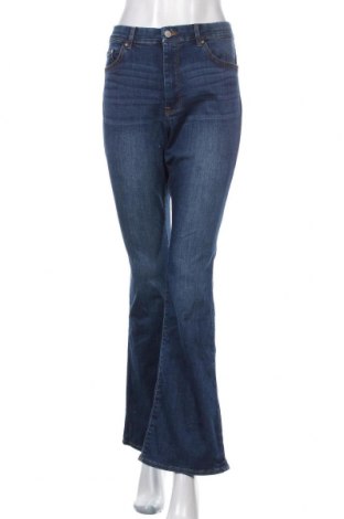 Damskie jeansy H&M, Rozmiar L, Kolor Niebieski, 78% bawełna, 20% poliester, 2% elastyna, Cena 68,25 zł