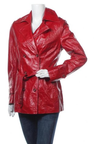 Dámský kožený přechodný kabát , Velikost M, Barva Červená, Pravá kůže, Cena  1 424,00 Kč