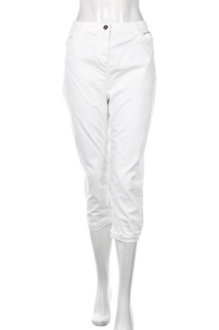 Дамски панталон Breal, Размер XL, Цвят Бял, 67% памук, 30% полиестер, 3% еластан, Цена 17,60 лв.