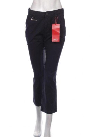Γυναικείο παντελόνι S.Oliver, Μέγεθος S, Χρώμα Μπλέ, 968% βαμβάκι, 2% ελαστάνη, Τιμή 66,49 €