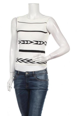 Γυναικείο αμάνικο μπλουζάκι Ermanno Scervino, Μέγεθος S, Χρώμα Εκρού, Τιμή 82,14 €
