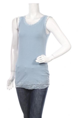 Γυναικείο αμάνικο μπλουζάκι Street One, Μέγεθος S, Χρώμα Μπλέ, 95% βαμβάκι, 5% ελαστάνη, Τιμή 12,63 €