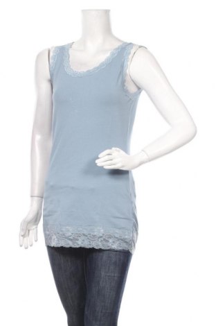 Γυναικείο αμάνικο μπλουζάκι Street One, Μέγεθος M, Χρώμα Μπλέ, 95% βαμβάκι, 5% ελαστάνη, Τιμή 12,63 €