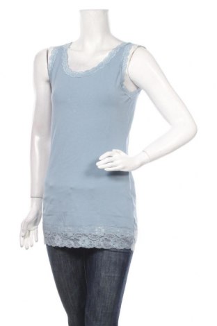 Γυναικείο αμάνικο μπλουζάκι Street One, Μέγεθος M, Χρώμα Μπλέ, 95% βαμβάκι, 5% ελαστάνη, Τιμή 10,10 €