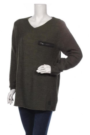 Дамски пуловер Anerkjendt, Размер L, Цвят Зелен, 75% акрил, 25% вълна, Цена 37,01 лв.