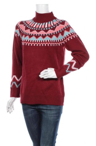 Дамски пуловер Atlas For Women, Размер M, Цвят Червен, 90% акрил, 10% полиестер, Цена 25,20 лв.