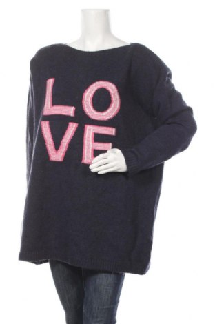 Дамски пуловер Evans, Размер XL, Цвят Син, 77% акрил, 20% полиестер, 3% полиамид, Цена 41,40 лв.