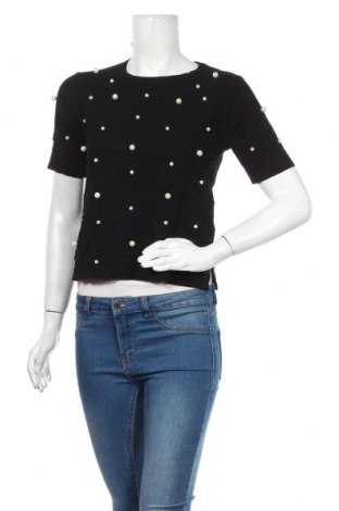 Pulover de femei Zara Knitwear, Mărime M, Culoare Negru, 63% viscoză, 37% poliamidă, Preț 50,33 Lei