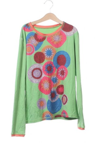 Детска блуза, Размер 13-14y/ 164-168 см, Цвят Зелен, Цена 7,62 лв.