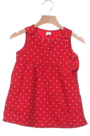 Детска рокля H&M, Размер 18-24m/ 86-98 см, Цвят Червен, Памук, Цена 12,08 лв.