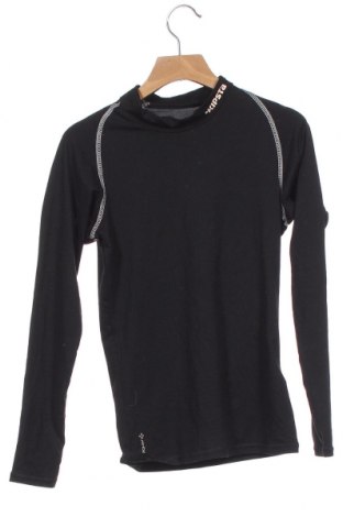 Детска спортна блуза Kipsta, Размер 8-9y/ 134-140 см, Цвят Черен, 82% полиестер, 18% еластан, Цена 9,56 лв.