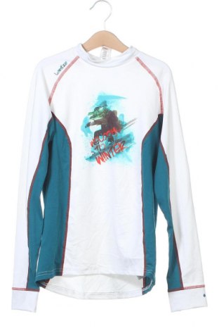 Детска спортна блуза Wedze, Размер 10-11y/ 146-152 см, Цвят Бял, Полиестер, еластан, Цена 25,20 лв.