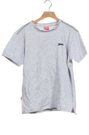 Kinder T-Shirt Slazenger, Größe 10-11y/ 146-152 cm, Farbe Grau, 95% Baumwolle, 5% Elastan, Preis 8,35 €