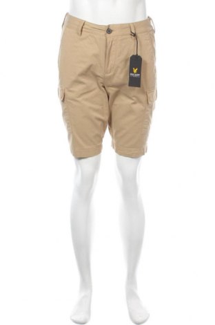 Мъжки къс панталон Lyle & Scott, Размер S, Цвят Кафяв, 98% памук, 2% еластан, Цена 36,12 лв.