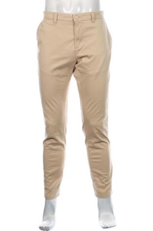 Мъжки панталон Clockhouse, Размер L, Цвят Бежов, 98% памук, 2% еластан, Цена 16,54 лв.