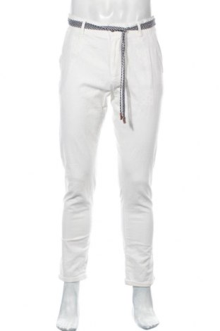 Męskie spodnie Indicode, Rozmiar M, Kolor Biały, 55% len, 45% bawełna, Cena 59,25 zł