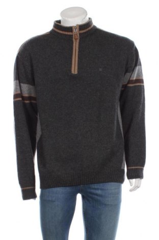 Мъжки пуловер Casa Moda, Размер L, Цвят Сив, 80% вълна, 20% полиамид, Цена 25,20 лв.