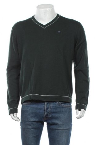 Мъжки пуловер Maddison, Размер L, Цвят Зелен, Памук, Цена 25,20 лв.