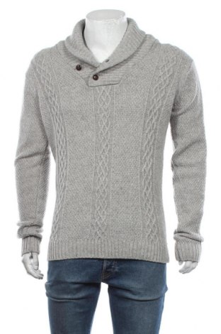 Мъжки пуловер Sand, Размер M, Цвят Сив, 50% вълна, 50% памук, Цена 32,80 лв.