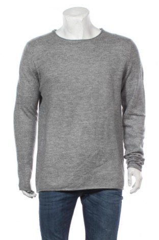 Мъжки пуловер Selected Homme, Размер XL, Цвят Сив, 75% акрил, 22% полиамид, 3% еластан, Цена 59,40 лв.