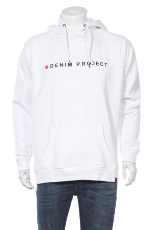 Мъжки суичър Denim Project, Размер XL, Цвят Бял, 80% памук, 20% полиестер, Цена 21,76 лв.