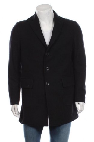 Мъжко палто Asfalto, Размер M, Цвят Черен, 80% вълна, 20% полиамид, Цена 39,12 лв.