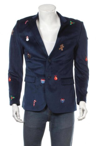 Pánské sako  Oppo Suits, Velikost M, Barva Modrá, Polyester, Cena  1 294,00 Kč