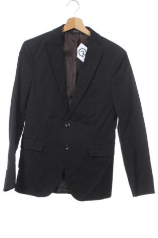 Мъжко сако Zara Man, Размер M, Цвят Черен, 50% памук, 47% полиамид, 3% еластан, Цена 9,98 лв.