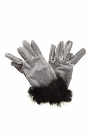 Handschuhe, Farbe Grün, Textil, Echtpelz, Preis 23,07 €