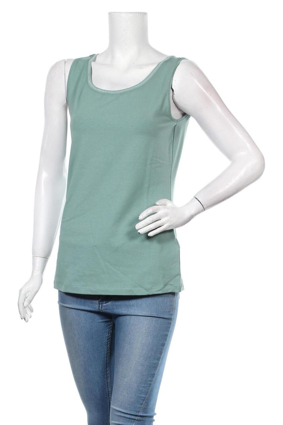 Γυναικείο αμάνικο μπλουζάκι Street One, Μέγεθος M, Χρώμα Πράσινο, 48% μοντάλ, 48% πολυεστέρας, 4% ελαστάνη, Τιμή 7,58 €